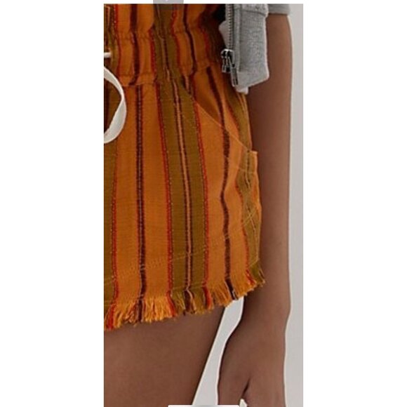 Urban Outfitters Women's Frankie Paperbag Micro Shorts Striped, Size XL NEW - Picture 15 of 16